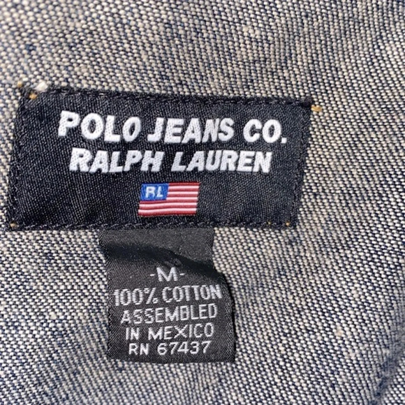 Polo Jeans Co Ralph Lauren denim jacket size medium - Picture 3 of 6